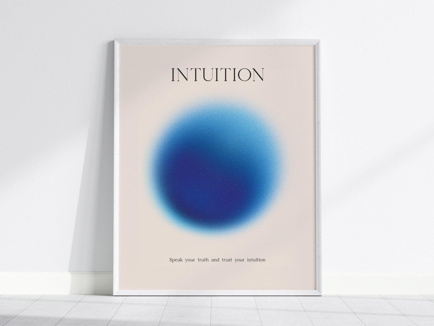 Intuition Aura Poster | Minimalist Wall Art for Mindfulness & Personal Reflection - Swell Scenes