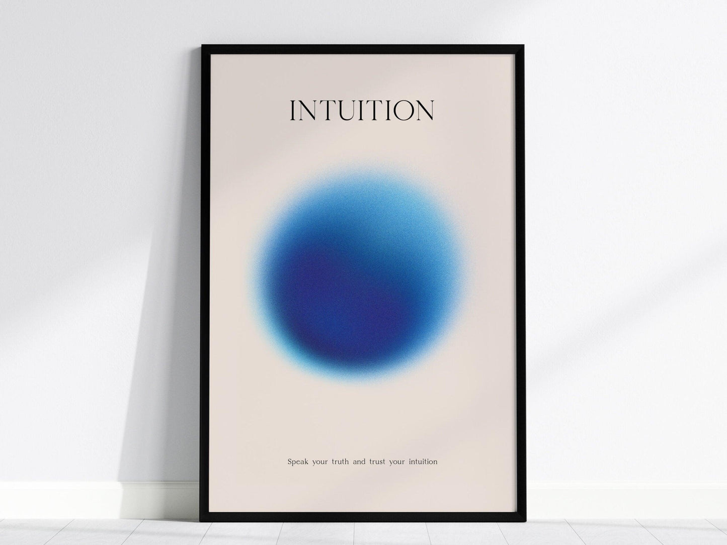 Intuition Aura Poster | Minimalist Wall Art for Mindfulness & Personal Reflection - Swell Scenes