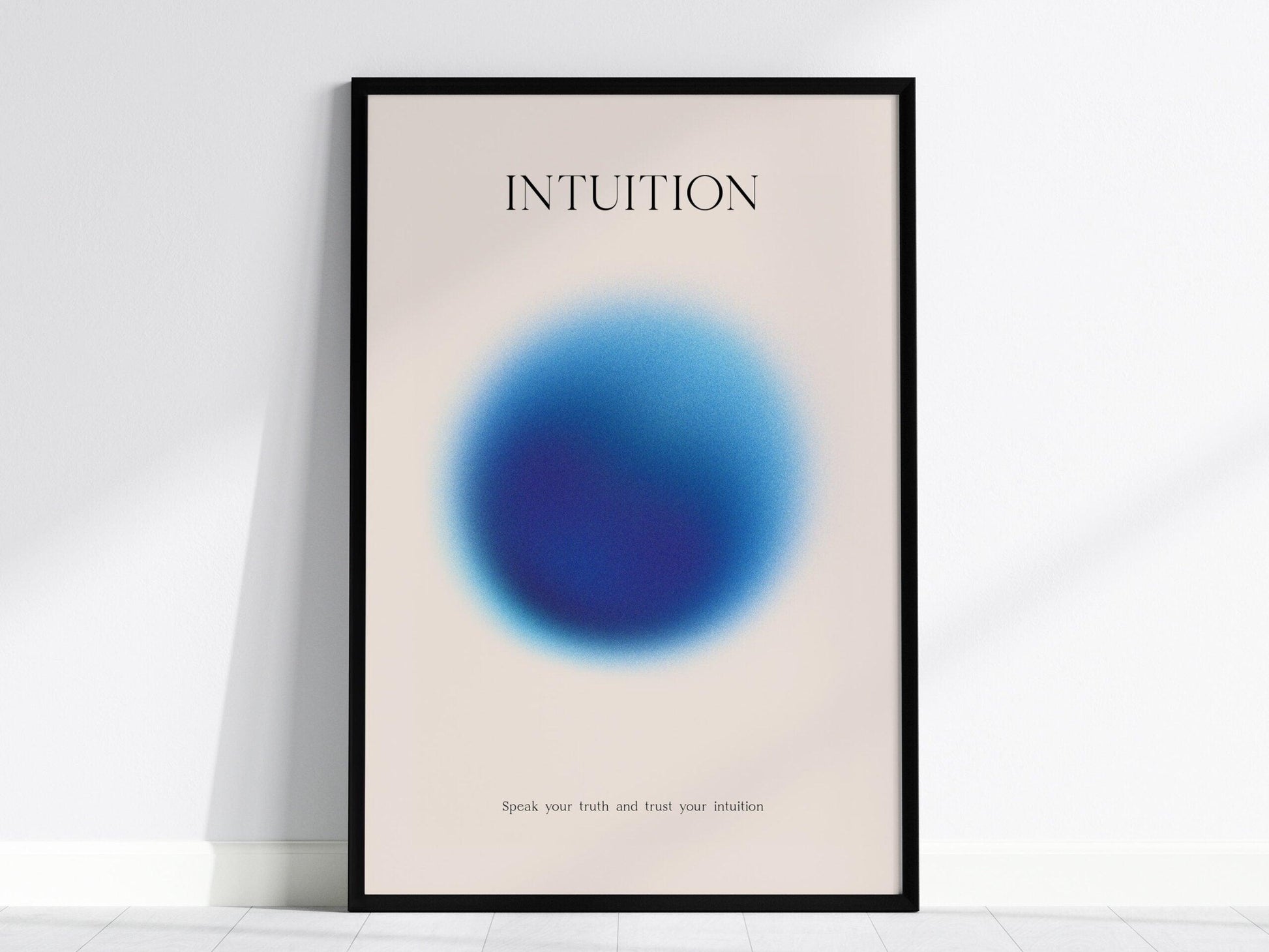 Intuition Aura Poster | Minimalist Wall Art for Mindfulness & Personal Reflection - Swell Scenes