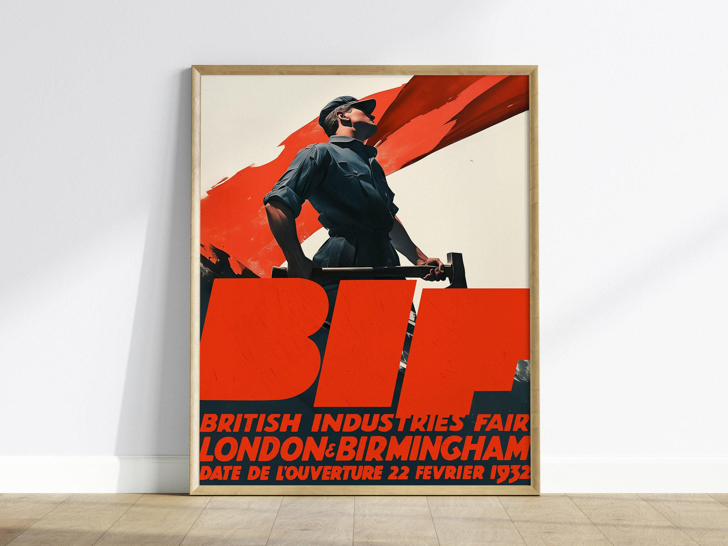 British Industries Fair Poster – 1932 BIF Exhibition Print, Industrial Art, Vintage Advertising, Available Framed/Unframed, Retro Decor - Swell Scenes