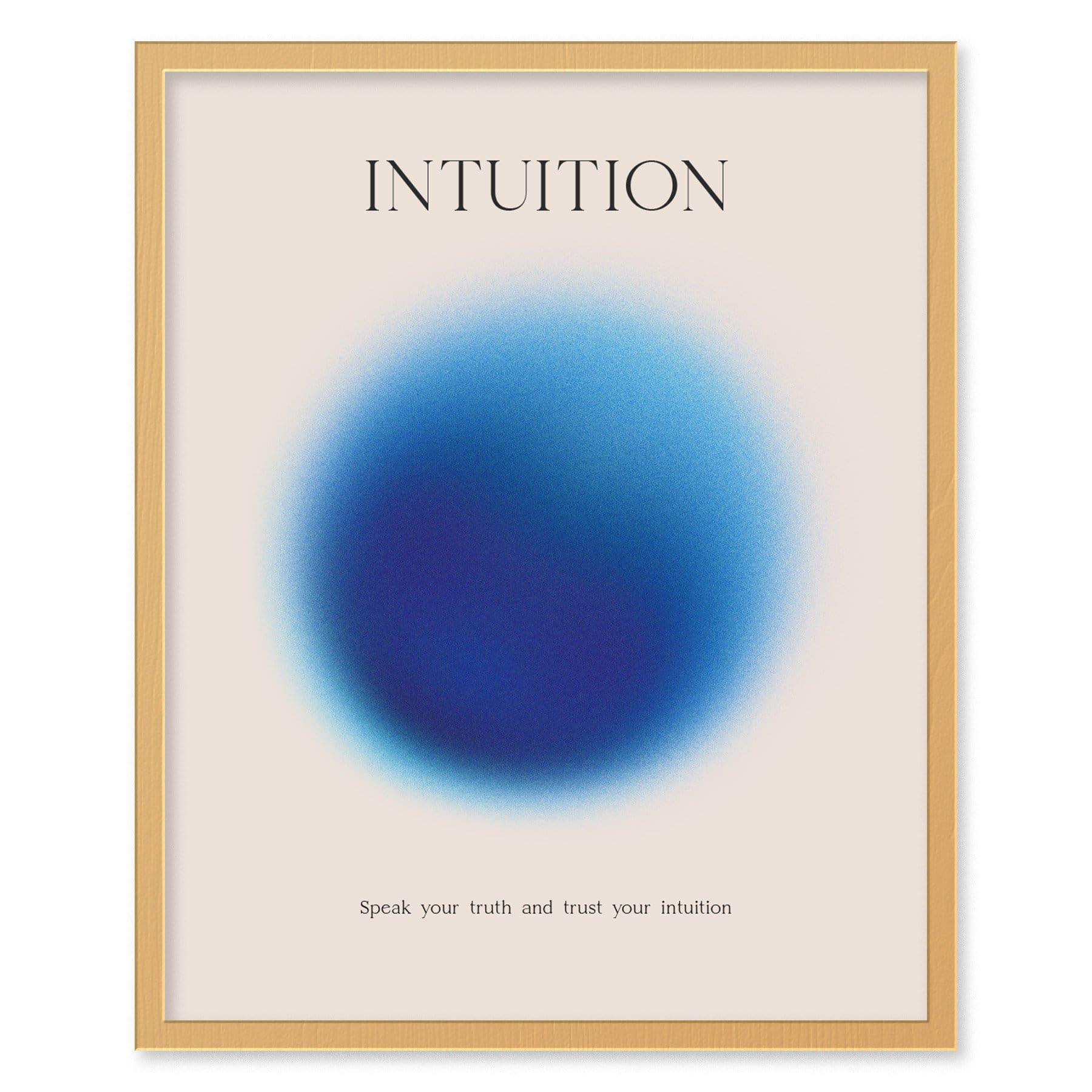 Intuition Aura Poster | Minimalist Wall Art for Mindfulness & Personal Reflection - Swell Scenes