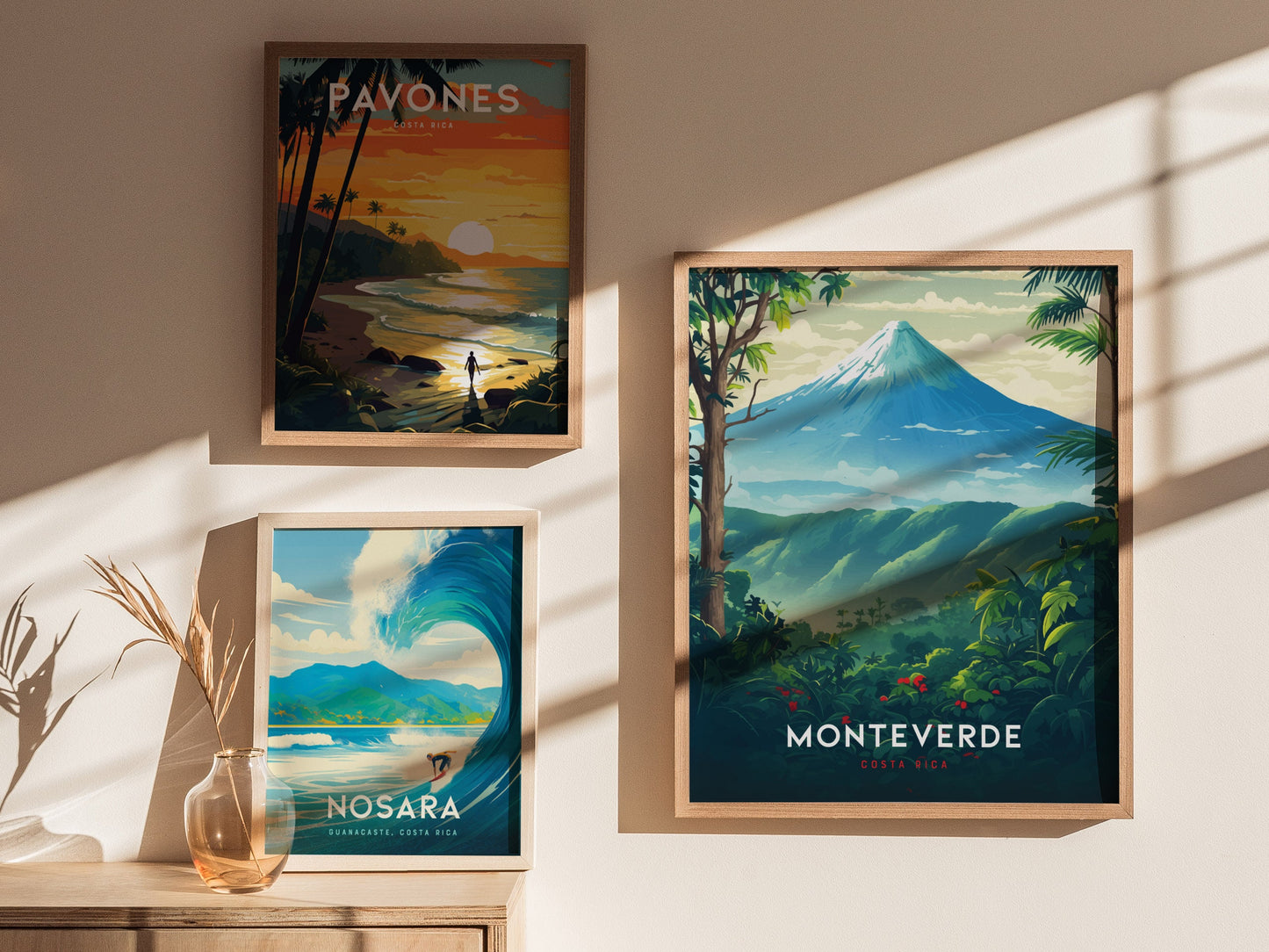 Monteverde Costa Rica Arenal Volcano Tropical Travel Print