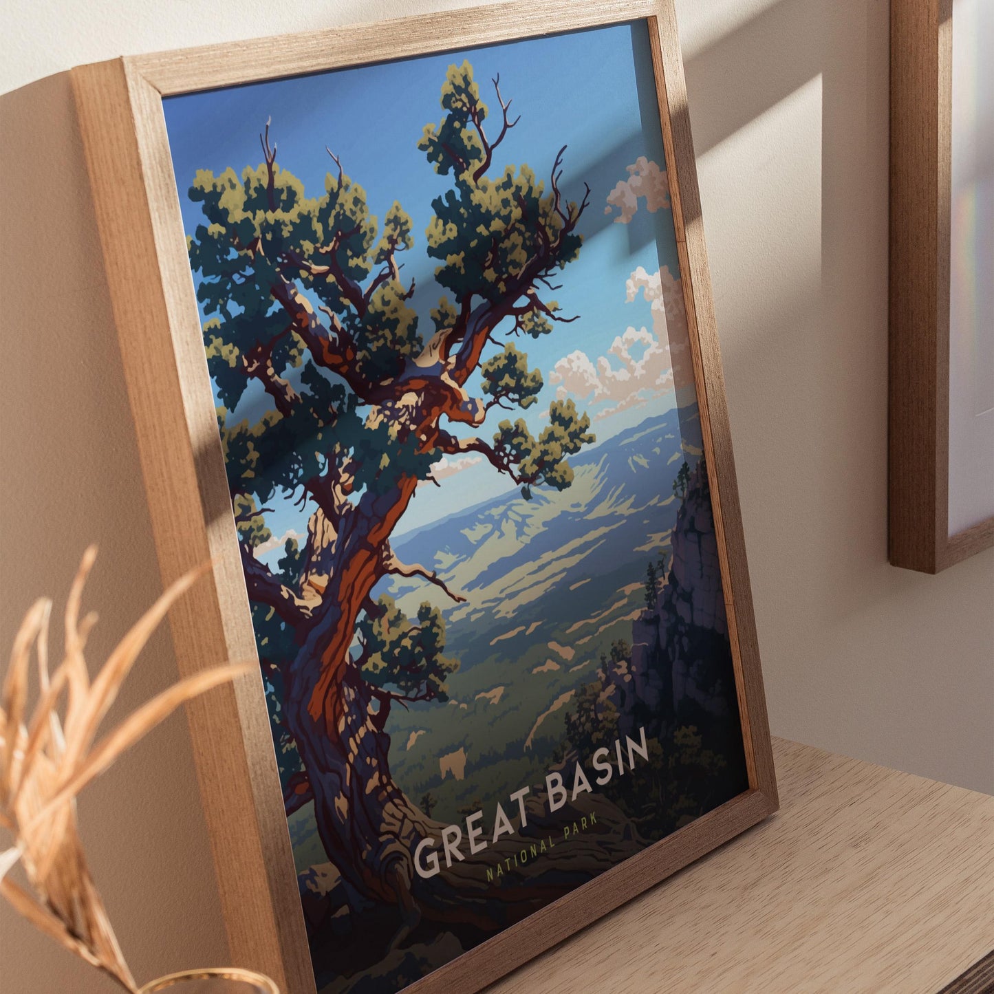 Great Basin National Park Nevada Hiker Travel Print Wall Art