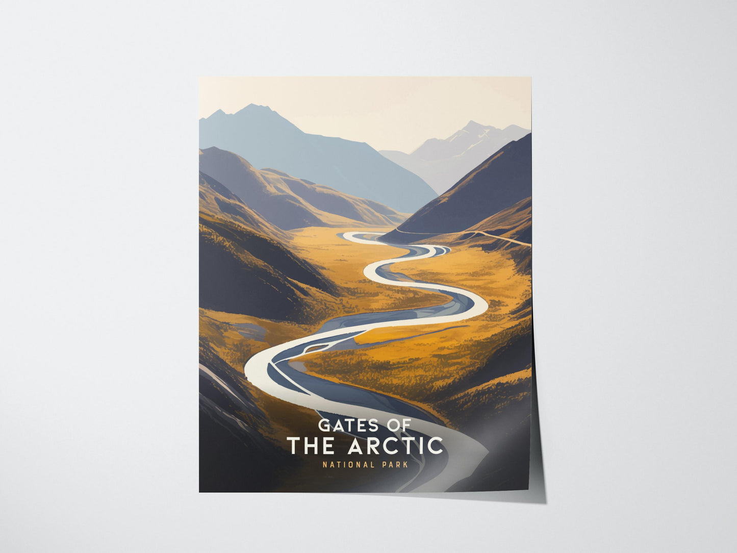 Gates of the Arctic National Park Alaska Travel Print Wall Art