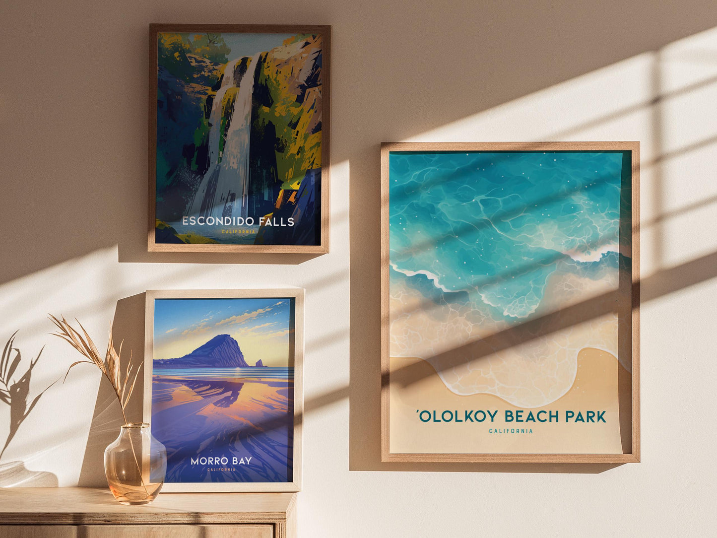 Ololkoy Beach Park Oxnard California Travel Print Wall Art