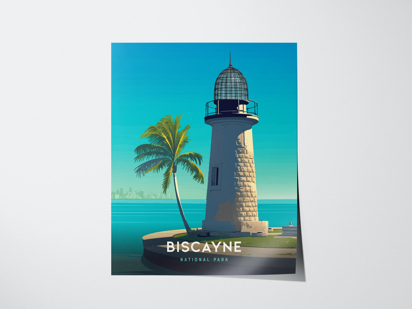 Biscayne National Park Florida Iconic Lighthouse Wall Art