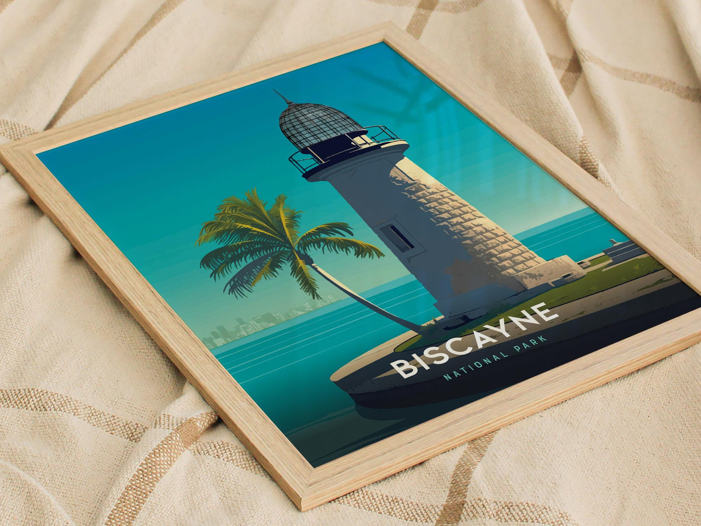 Biscayne National Park Florida Iconic Lighthouse Wall Art