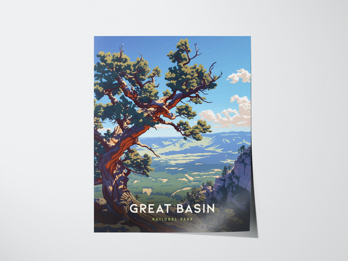 Great Basin National Park Nevada Hiker Travel Print Wall Art