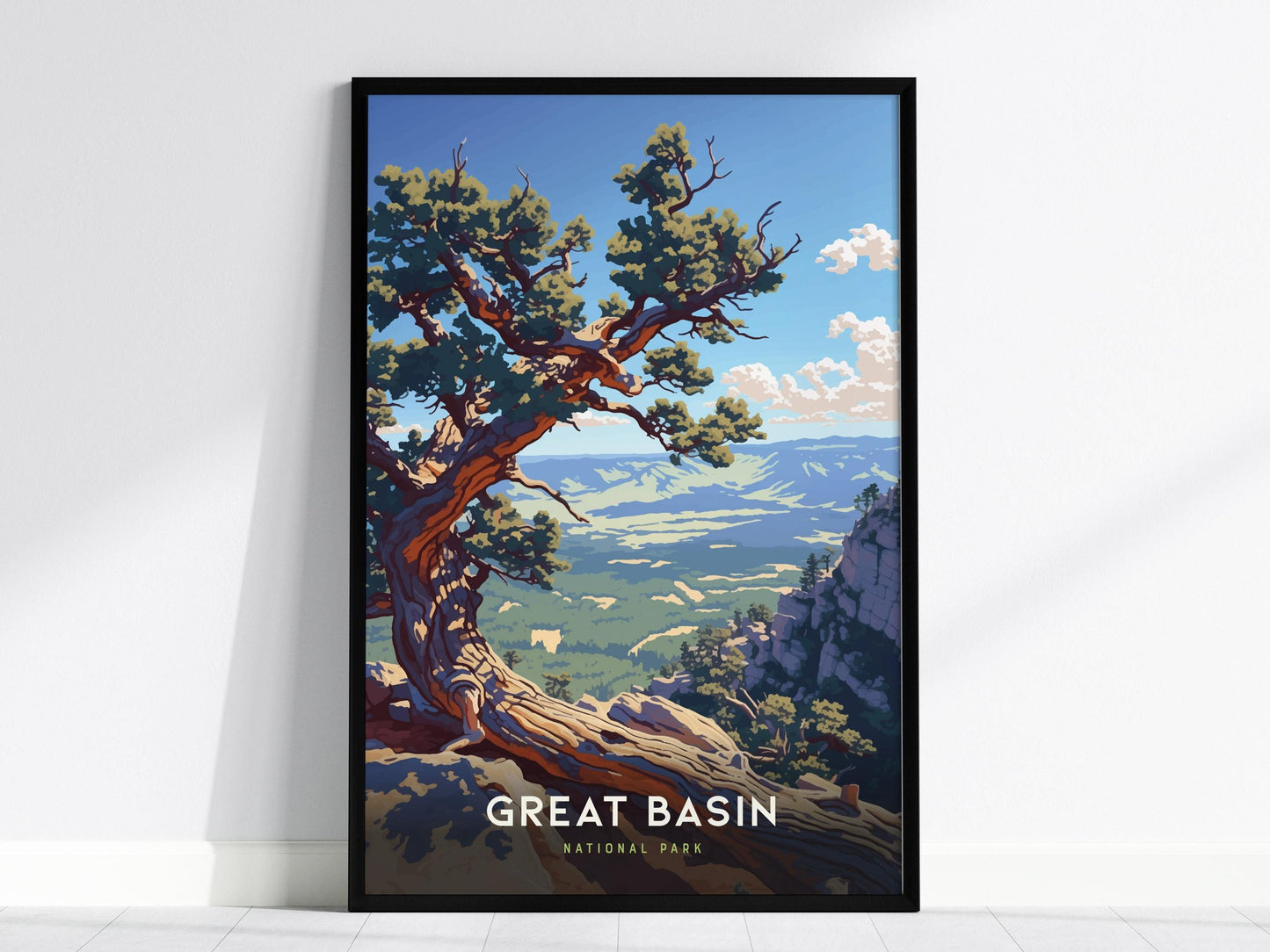 Great Basin National Park Nevada Hiker Travel Print Wall Art