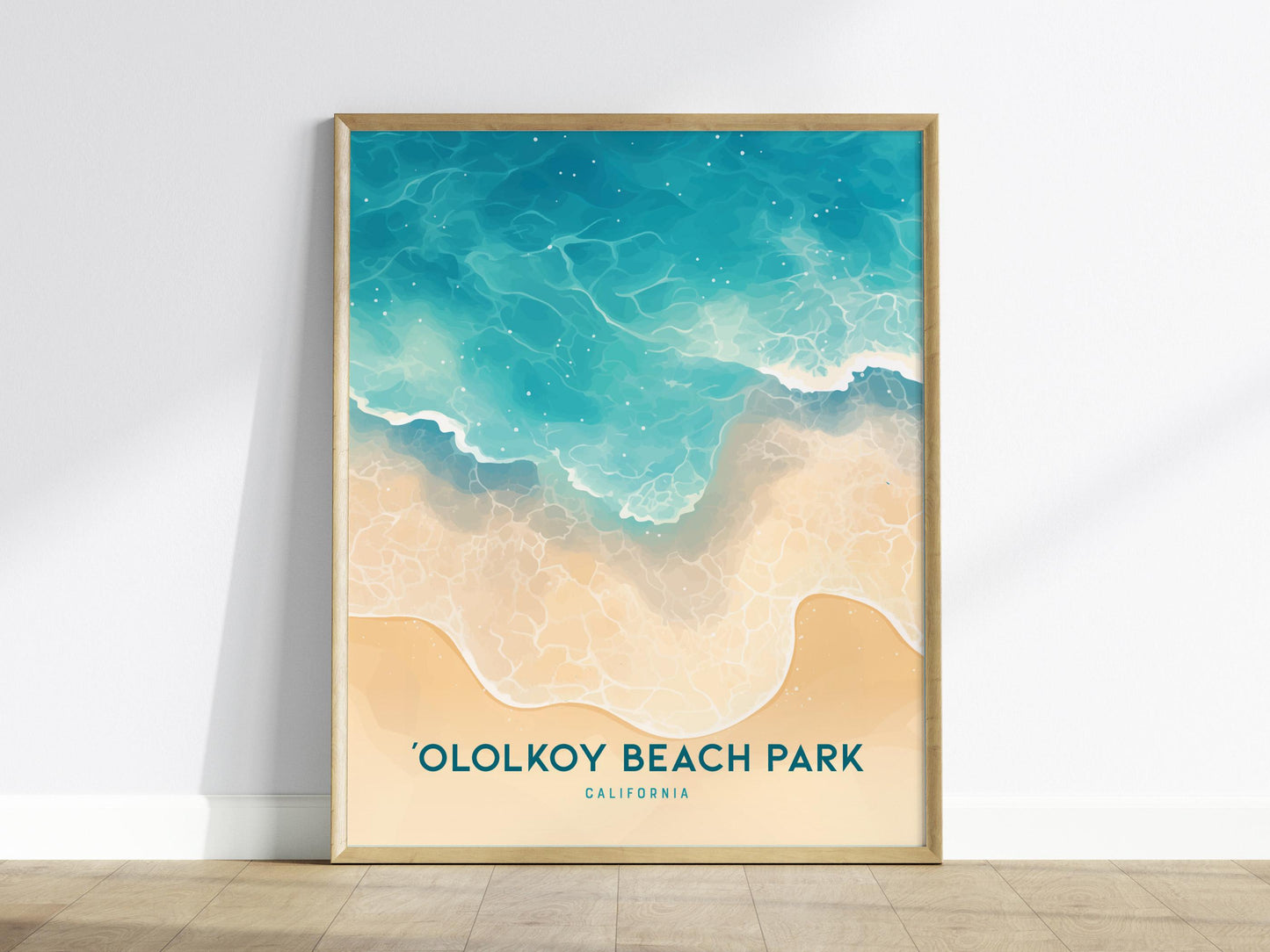 Ololkoy Beach Park Oxnard California Travel Print Wall Art