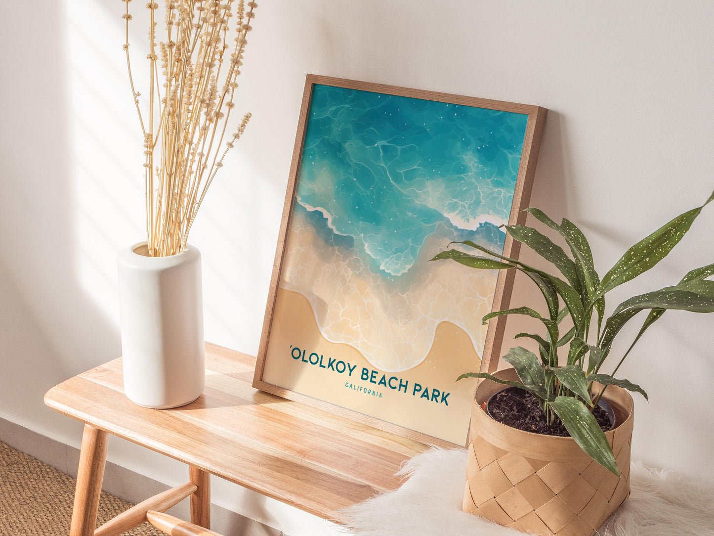 Ololkoy Beach Park Oxnard California Travel Print Wall Art