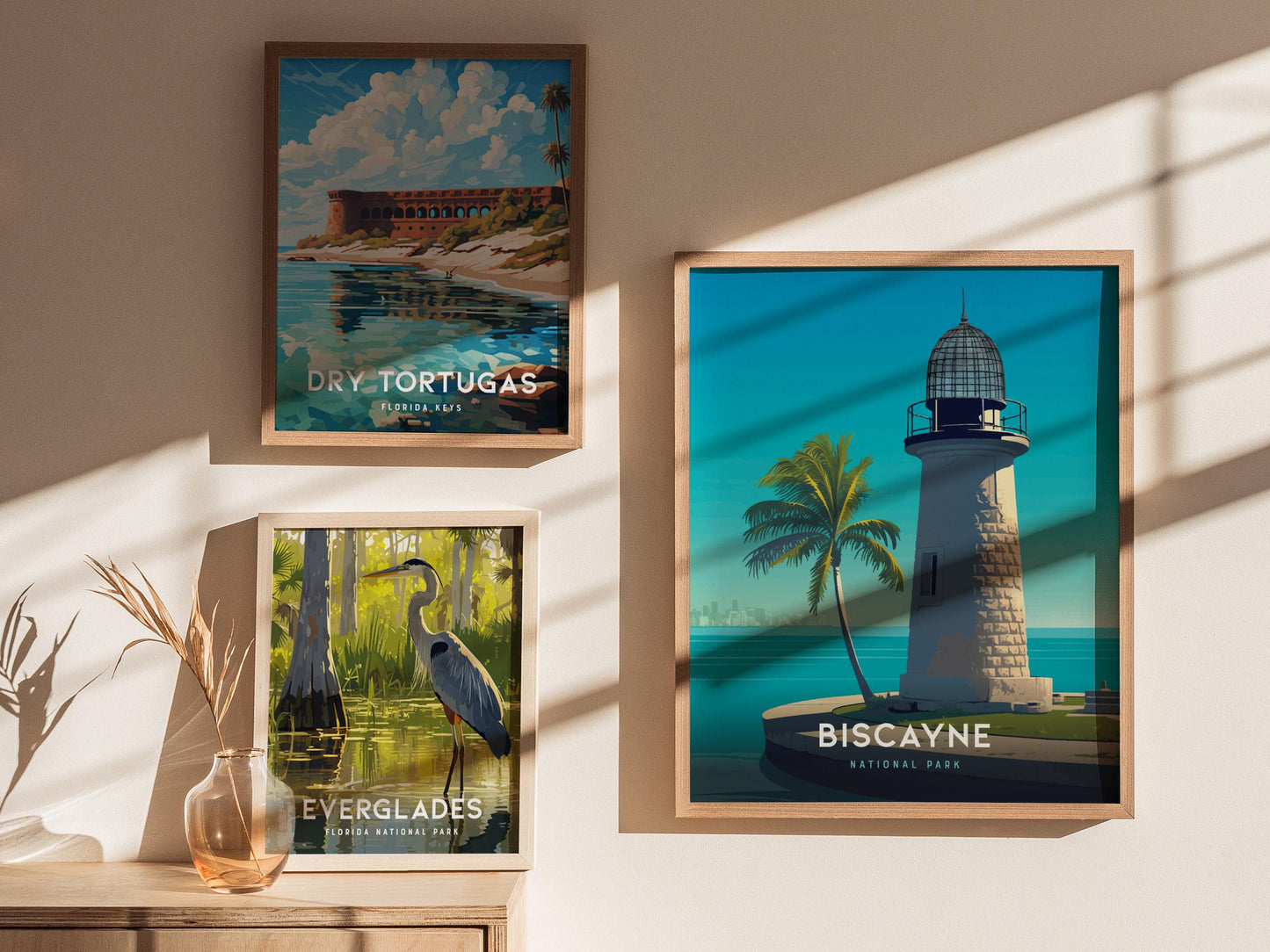 Biscayne National Park Florida Iconic Lighthouse Wall Art