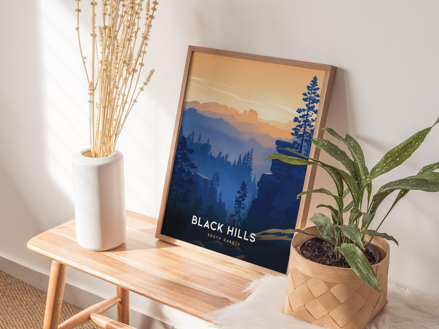 Black Hills South Dakota Scenic Framed Travel Print Wall Art