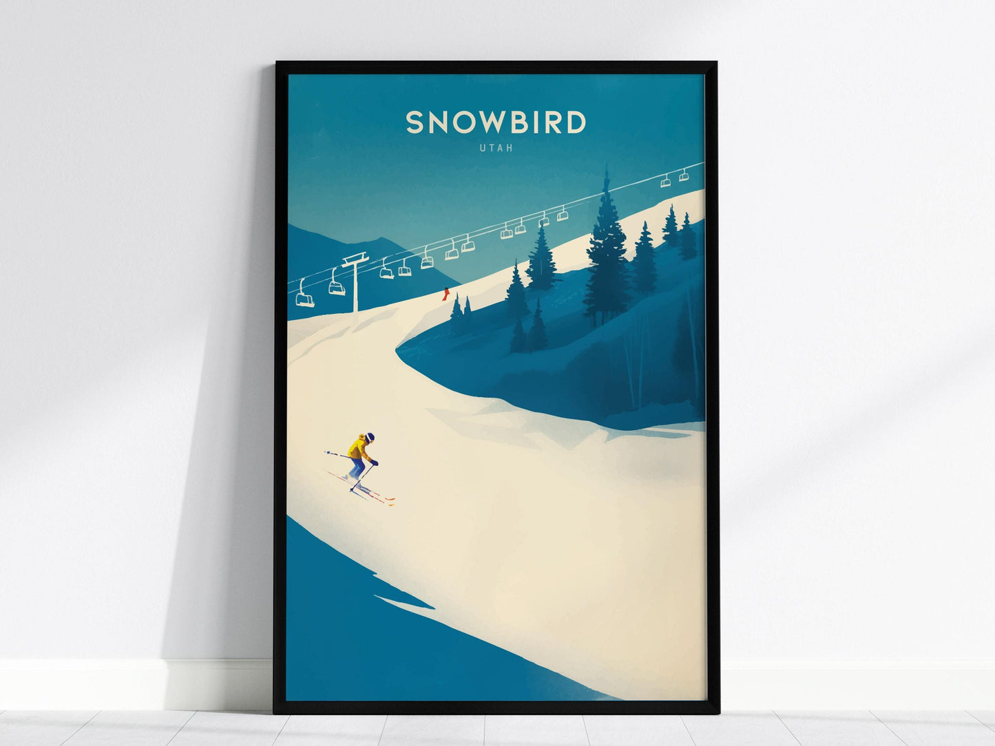 Snowbird Ski Resort Utah Vintage Wall Art Retro Ski Travel Poster