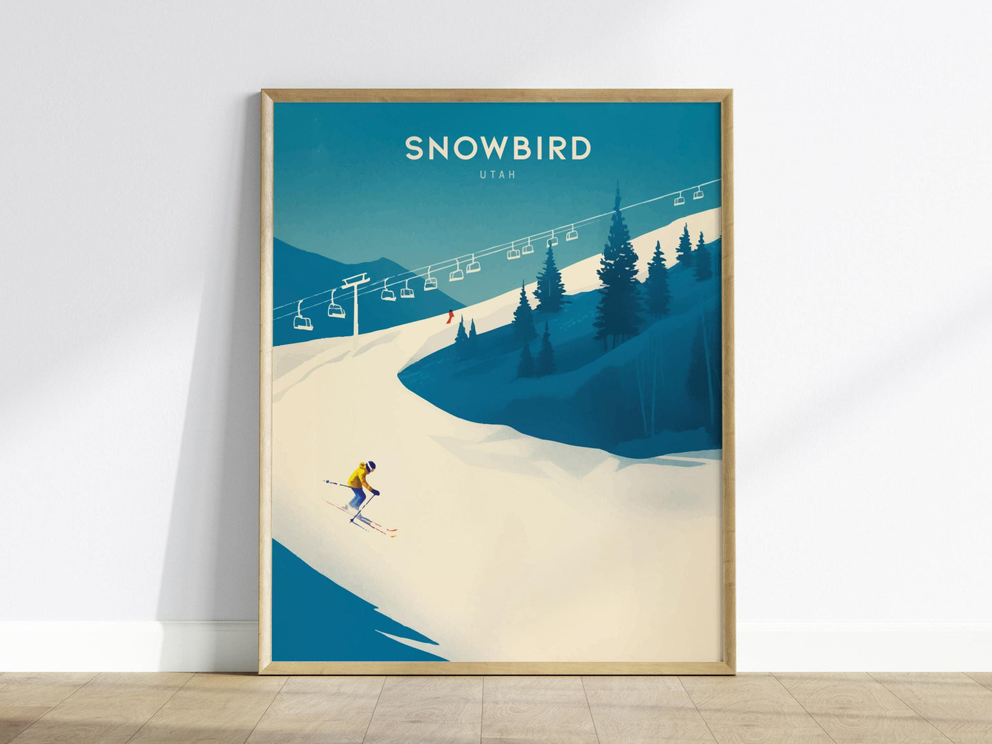 Snowbird Ski Resort Utah Vintage Wall Art Retro Ski Travel Poster