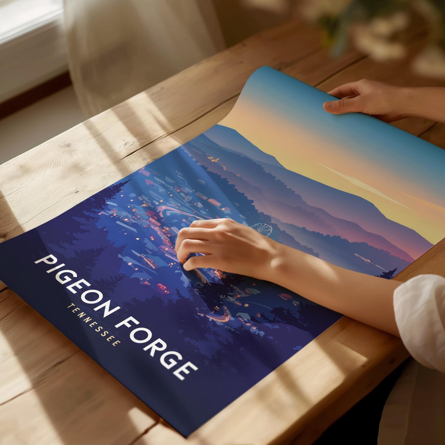 Pigeon Forge Tennessee Smoky Mountains Scenic Wall Art