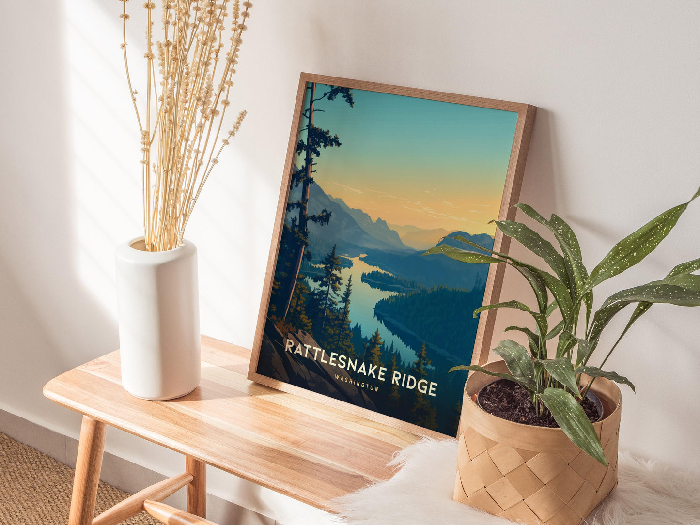 Rattlesnake Ridge Trail Washington Pacific Northwest Hiking Print Wall Art