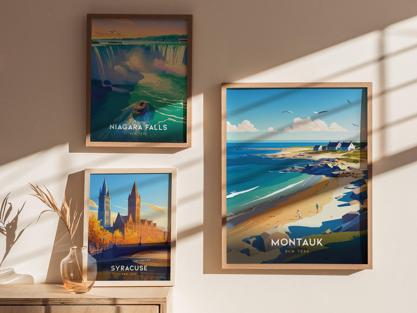 Montauk New York Coastal Beach Decor Travel Print Wall Art