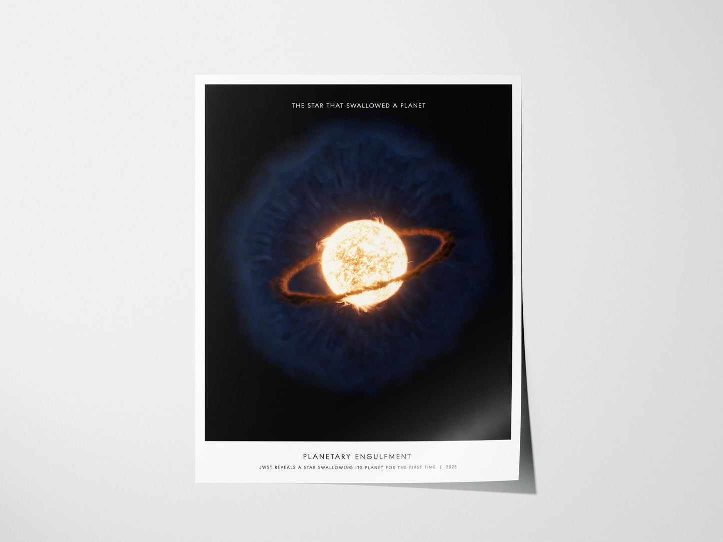 Planetary Engulfment James Webb 2025 Space Art Print