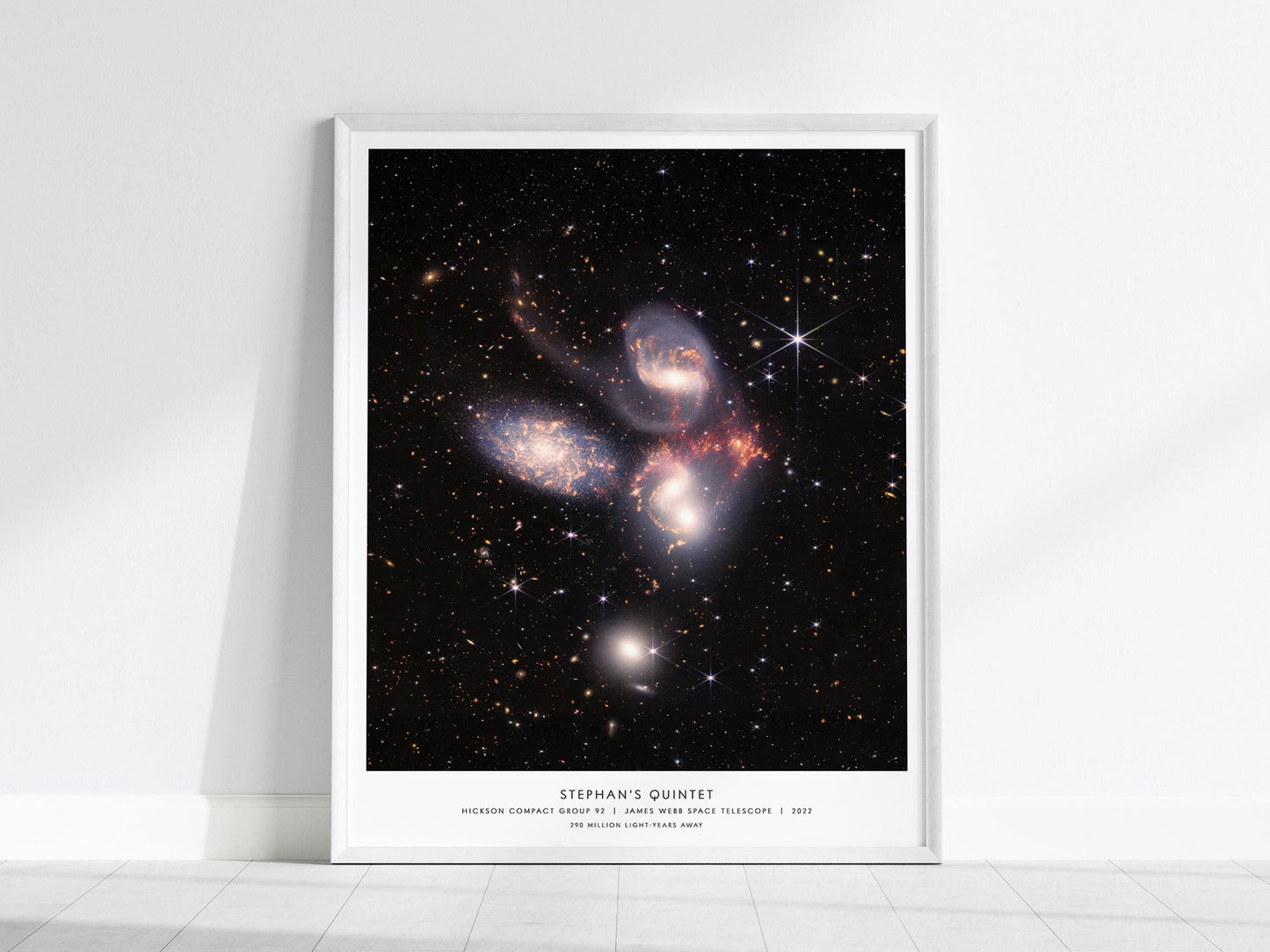Stephans Quintet Galaxies James Webb Telescope Astronomy Space Wall Art
