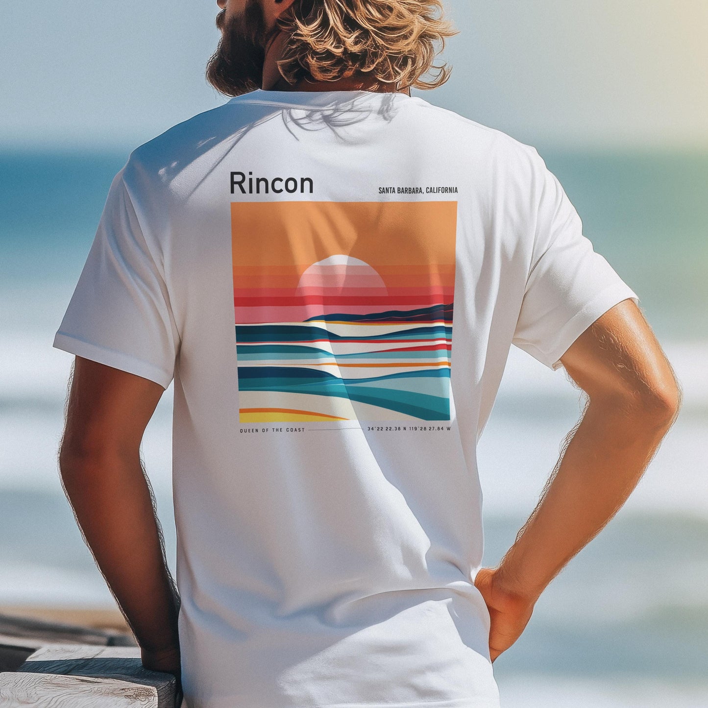 Rincon Santa Barbara California Vintage Surf Shirt Pocket Tee