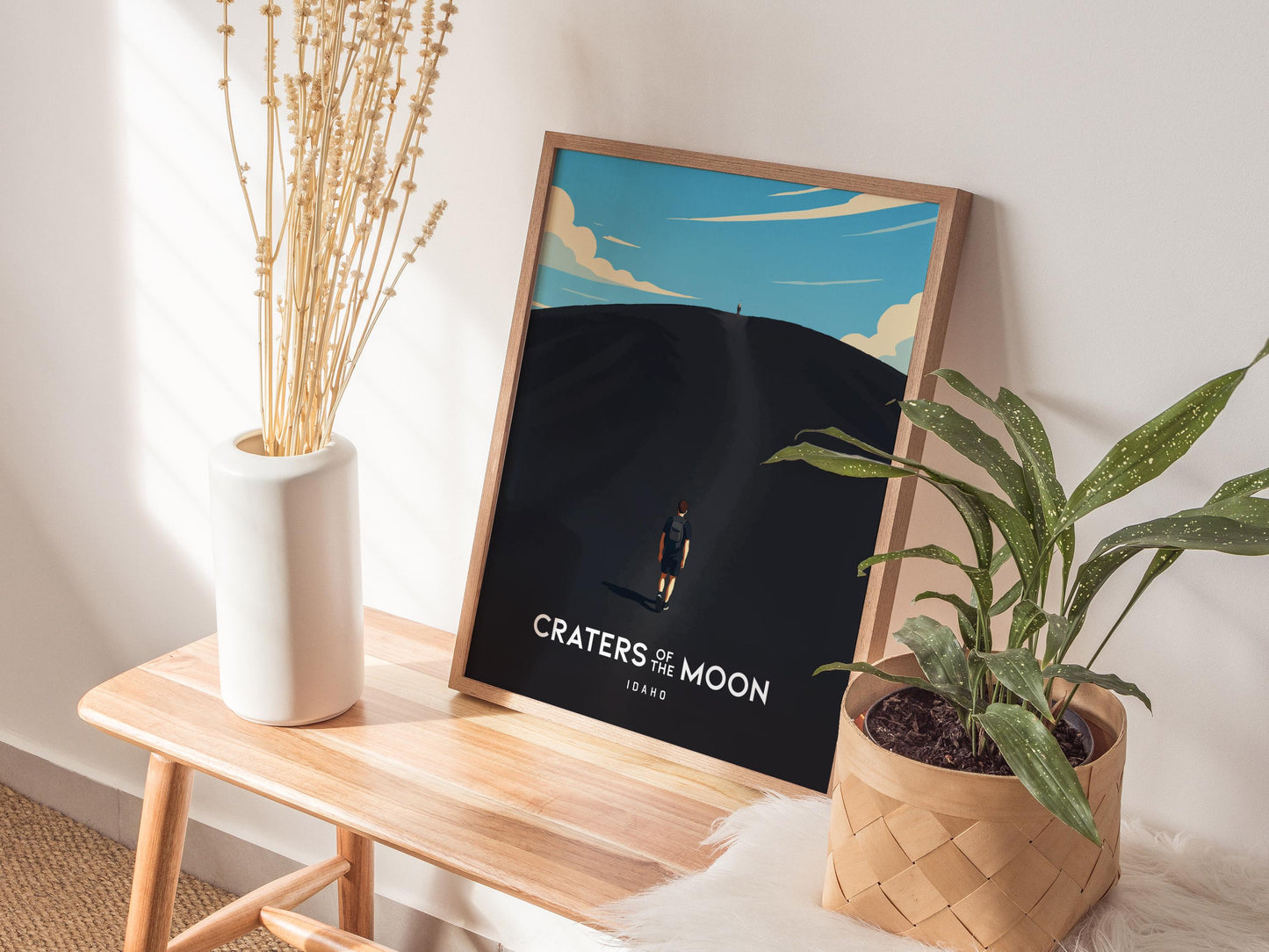 Craters of the Moon Idaho National Monument Framed Travel Print Wall Art