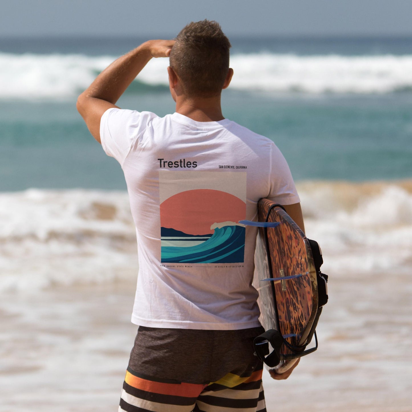 Trestles San Clemente California Surf Shirt Vintage Pocket Tee
