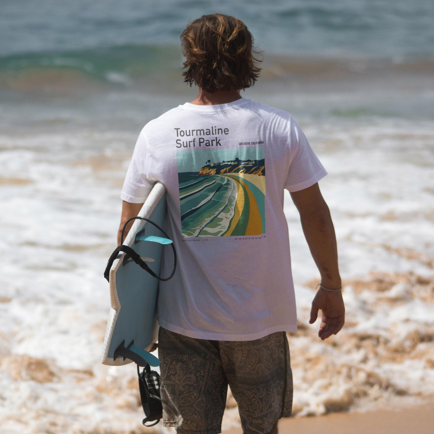 Tourmaline Surf Park Pacific Beach California Surfer Shirt Vintage Pocket Tee