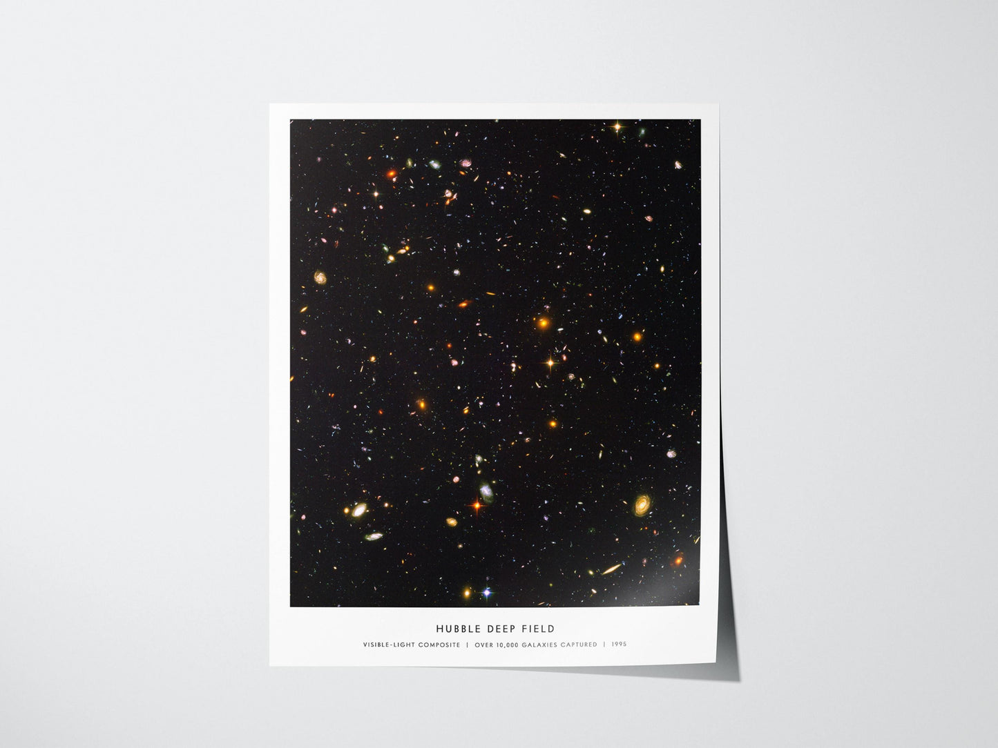 Hubble Deep Field Visible Light NASA Space Art Print