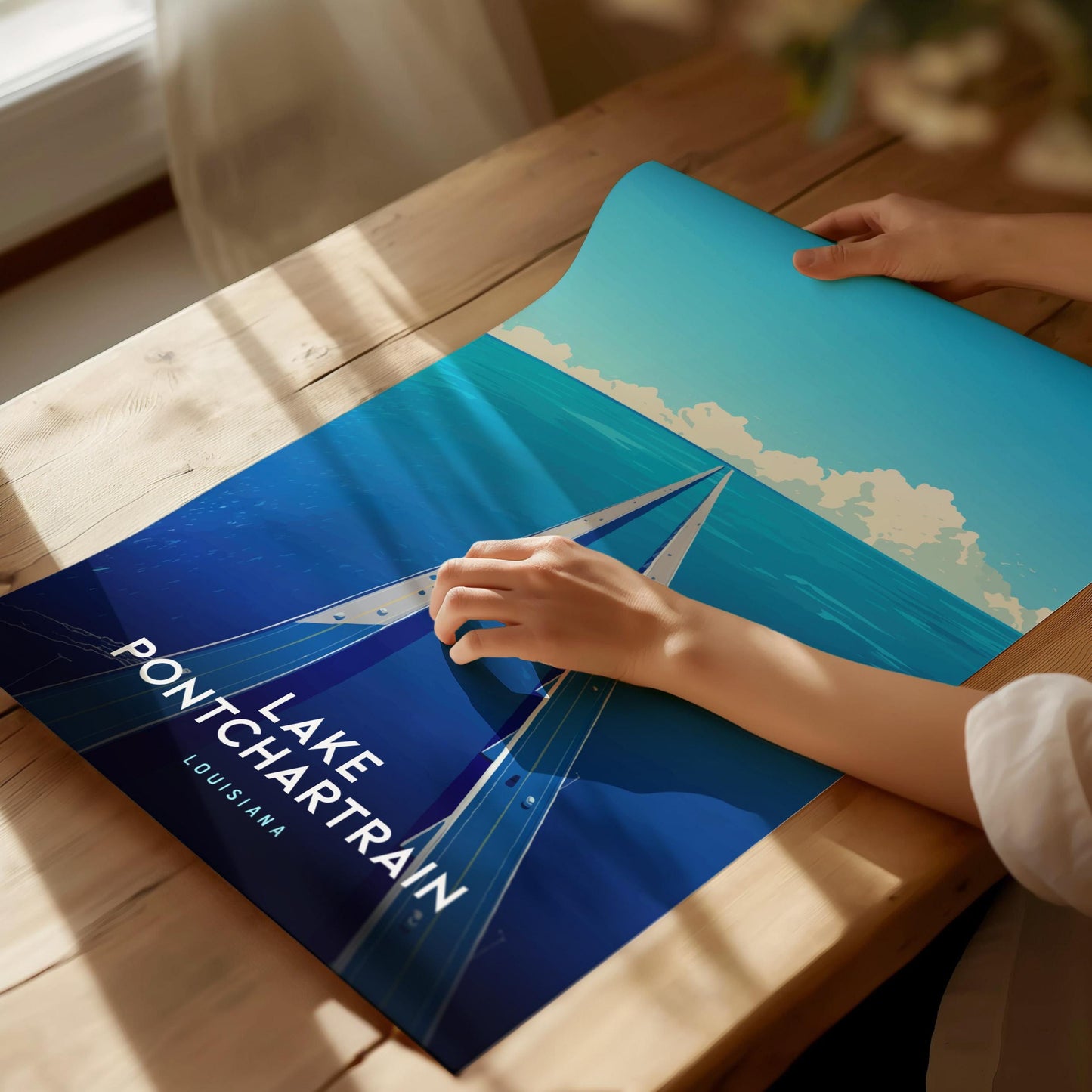 Lake Pontchartrain Louisiana Travel Print Wall Art