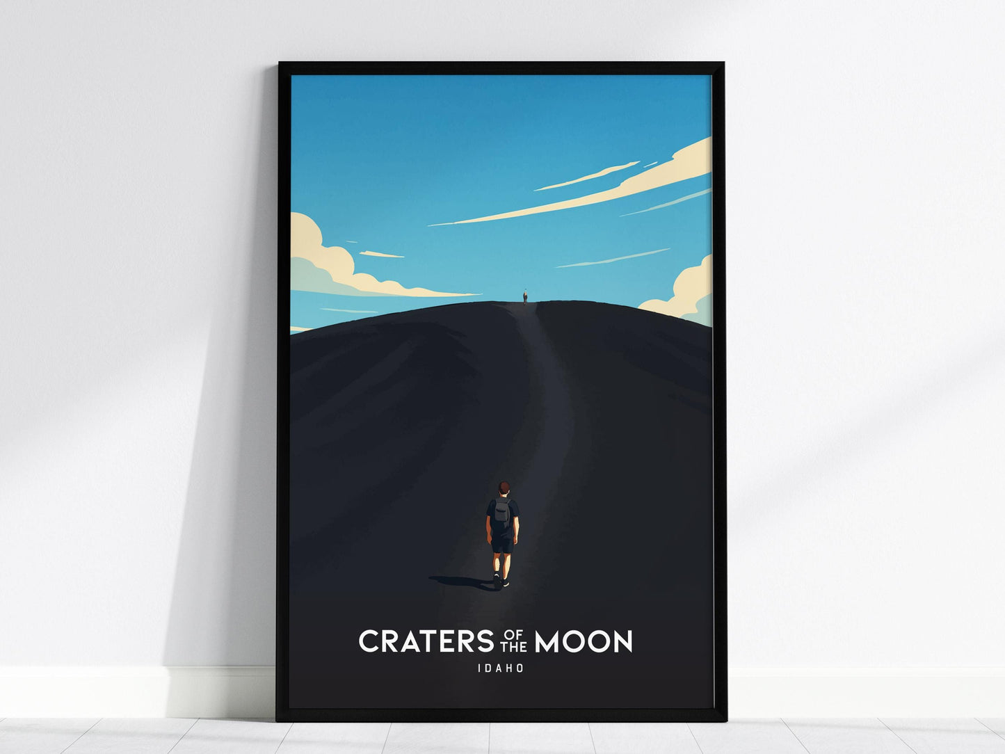Craters of the Moon Idaho National Monument Framed Travel Print Wall Art