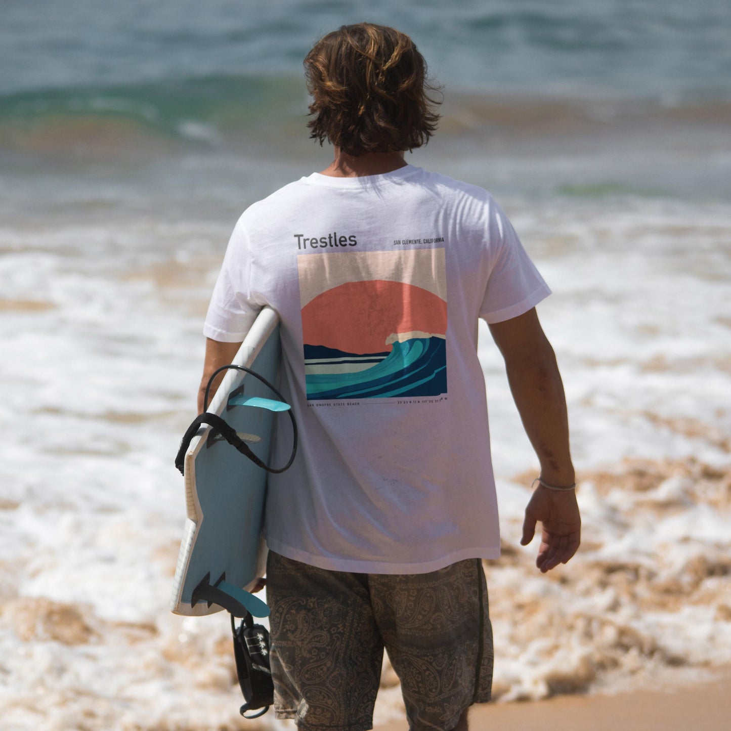 Trestles San Clemente California Surf Shirt Vintage Pocket Tee