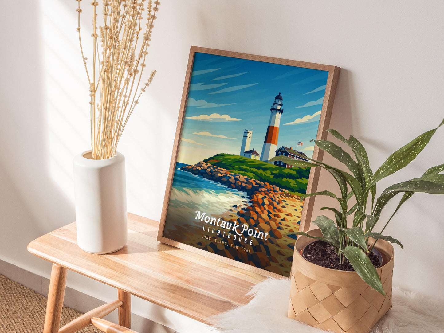 Montauk Point Lighthouse New York Coastal Wall Art