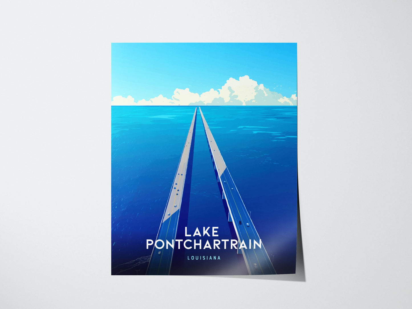 Lake Pontchartrain Louisiana Travel Print Wall Art