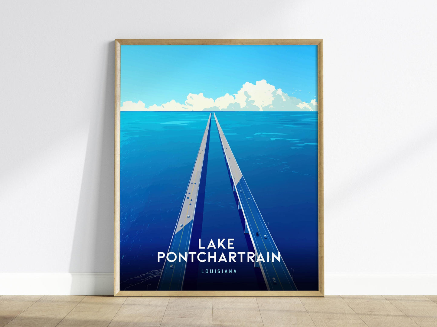 Lake Pontchartrain Louisiana Travel Print Wall Art
