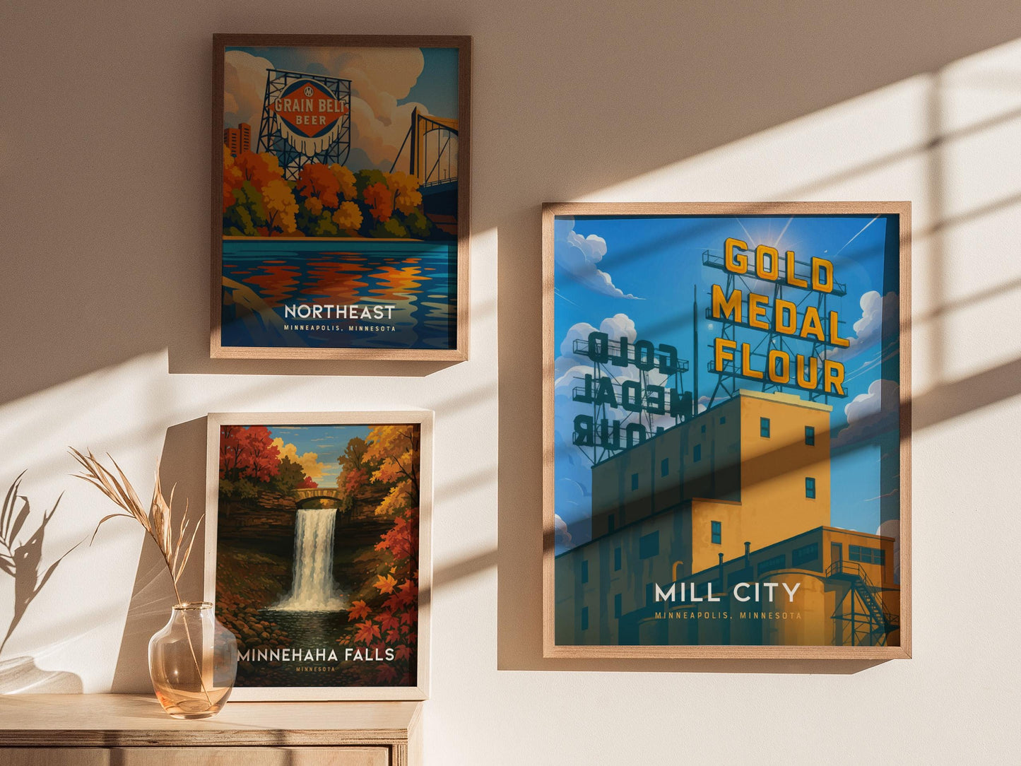 Gold Medal Flour Sign Minneapolis Minnesota Landmark Wall Art