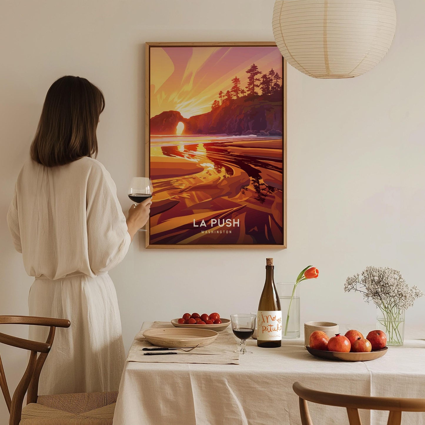 La Push Washington Sunset Beach Print Pacific Northwest Wall Art