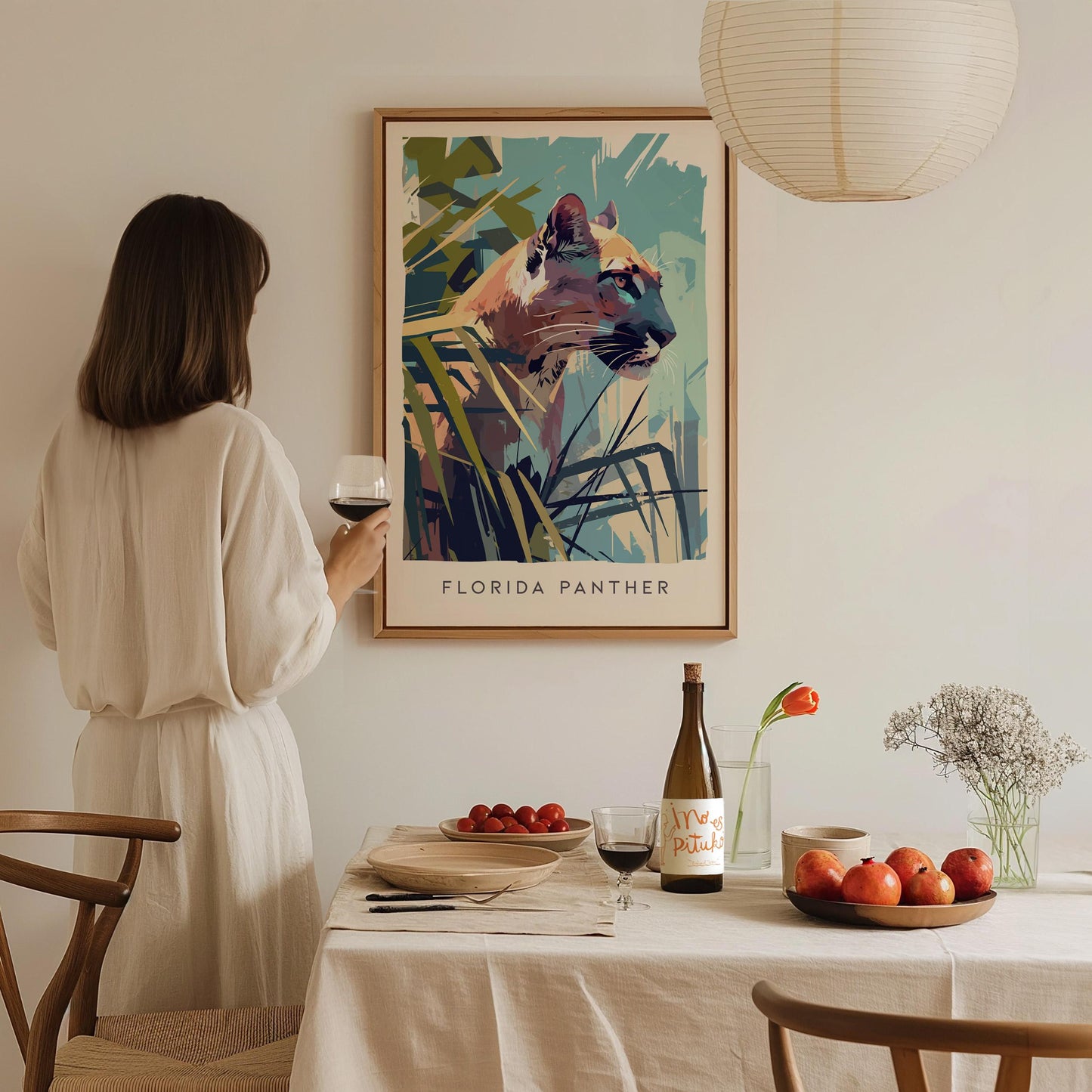 Florida Panther Everglades Wildlife Endangered Big Cat Floridian Wall Art