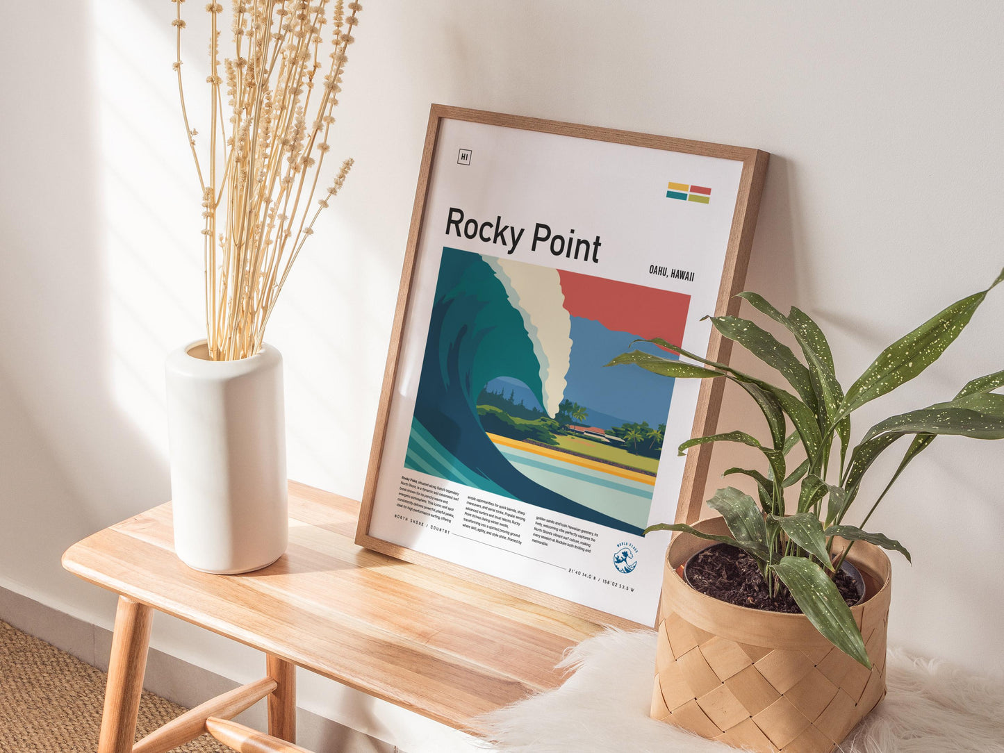Rocky Point North Shore Surf Spot Rockies Oahu Hawaii Wave Wall Art