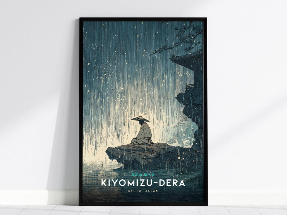Kyoto Kiyomizu-dera Temple Japan Vintage Japanese Art Print