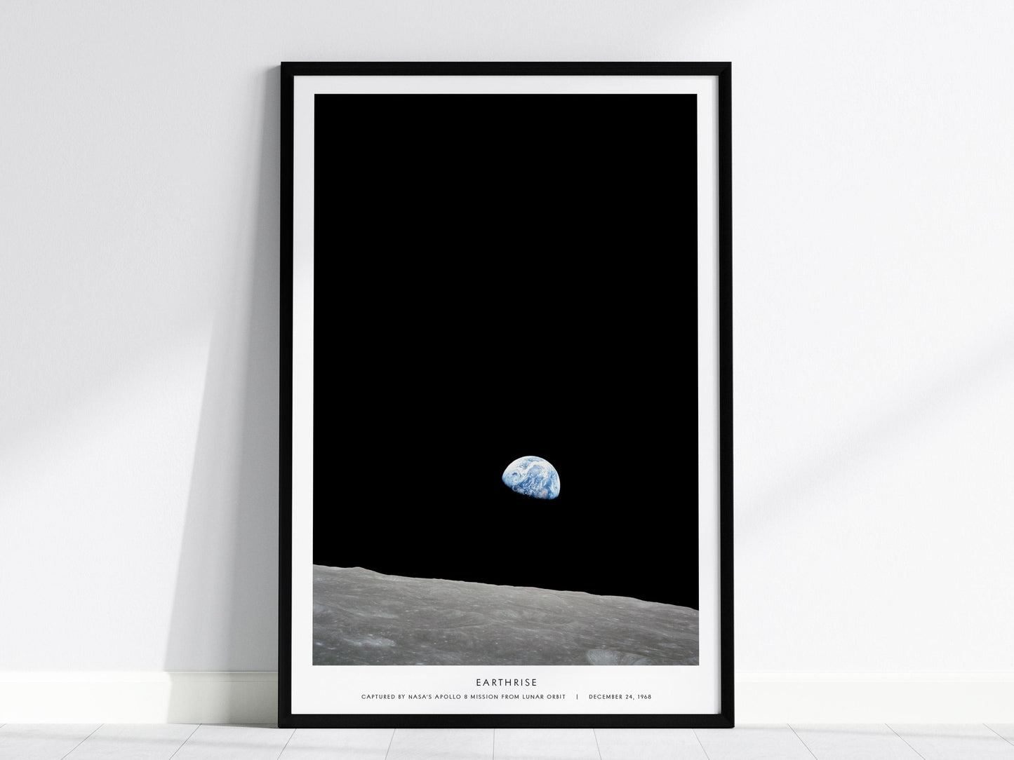 Earthrise NASA Space Print Planet Science Wall Art