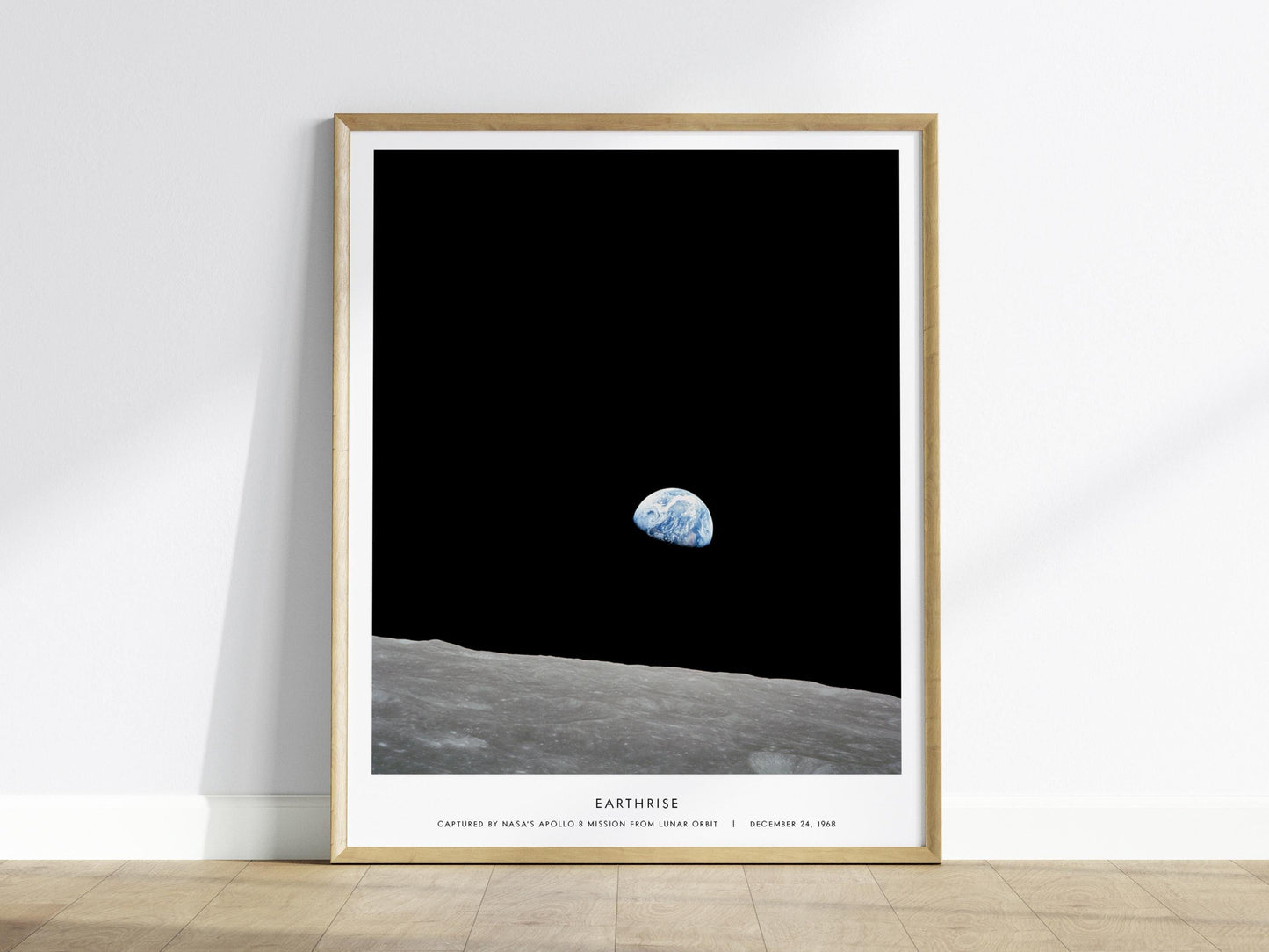 Earthrise NASA Space Print Planet Science Wall Art