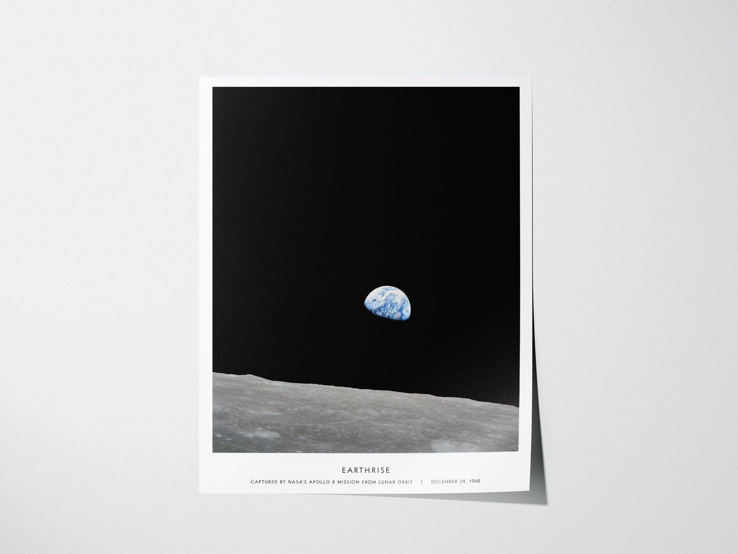 Earthrise NASA Space Print Planet Science Wall Art