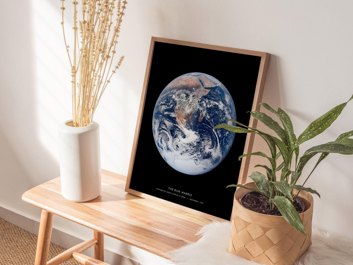 Blue Marble Earth Apollo 17 NASA Space Print Wall Art