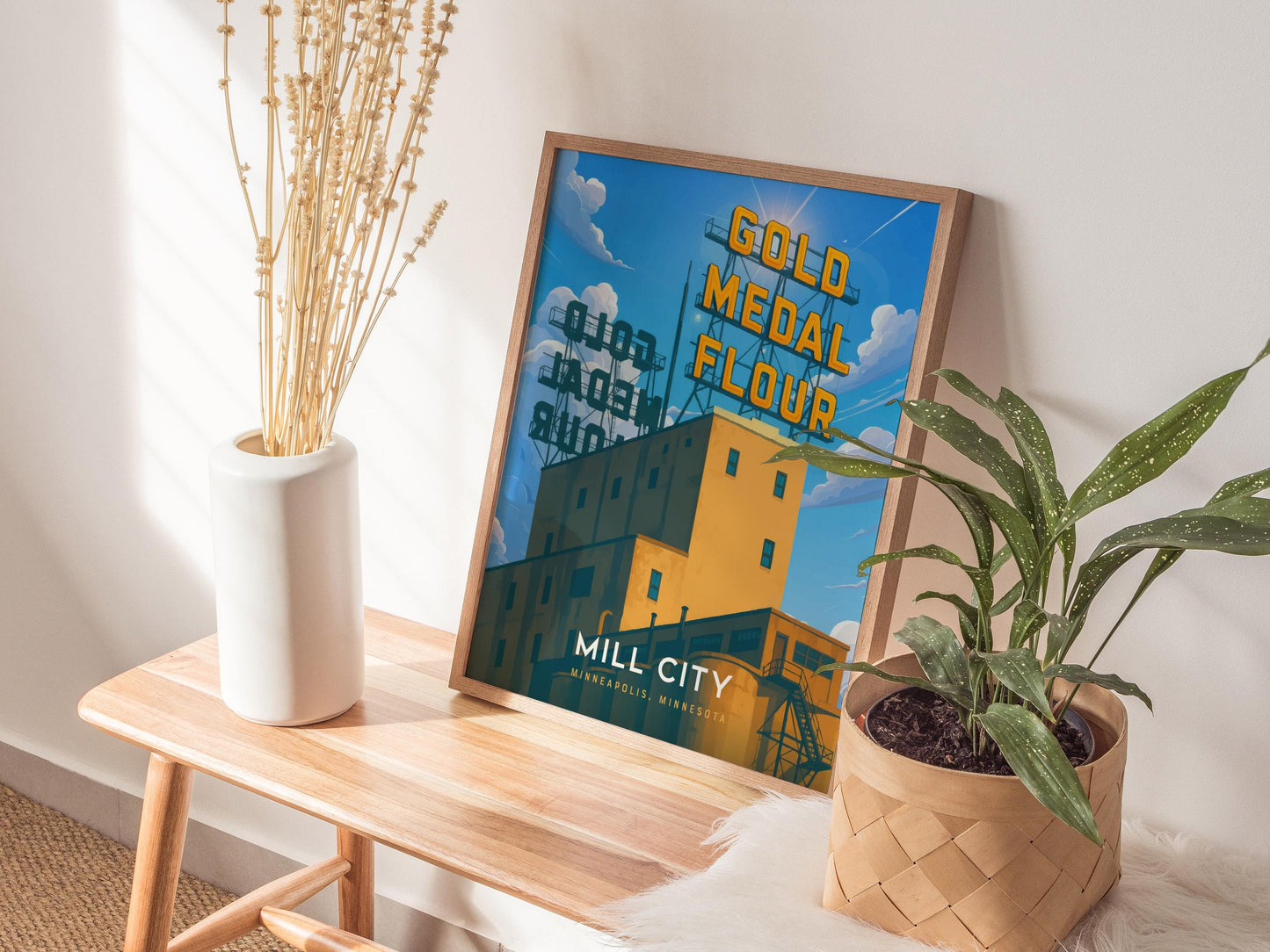 Gold Medal Flour Sign Minneapolis Minnesota Landmark Wall Art