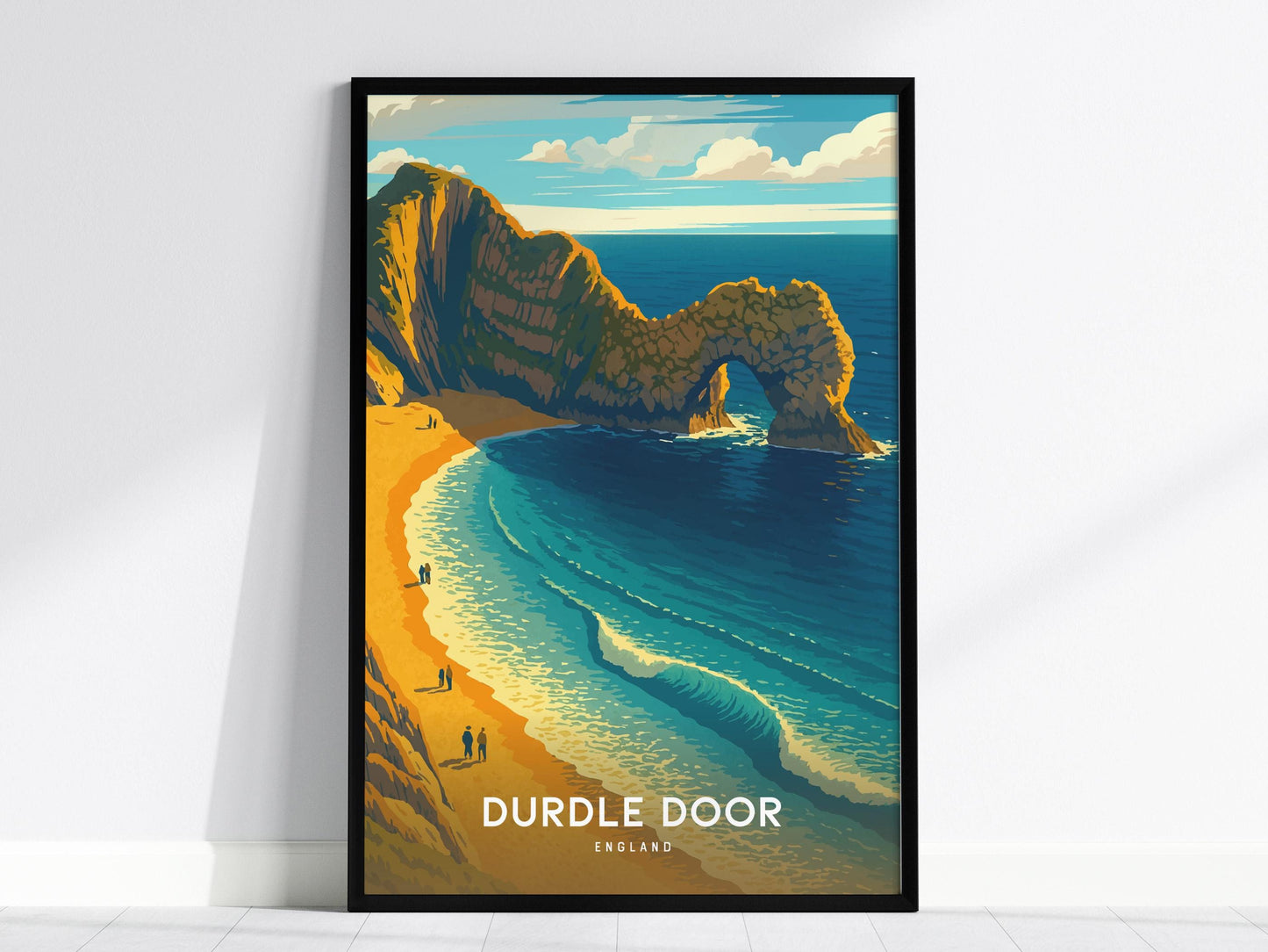 Durdle Door England Jurassic Coast Sea Arch Seascape Framed Unframed UK Travel Print Wall Art