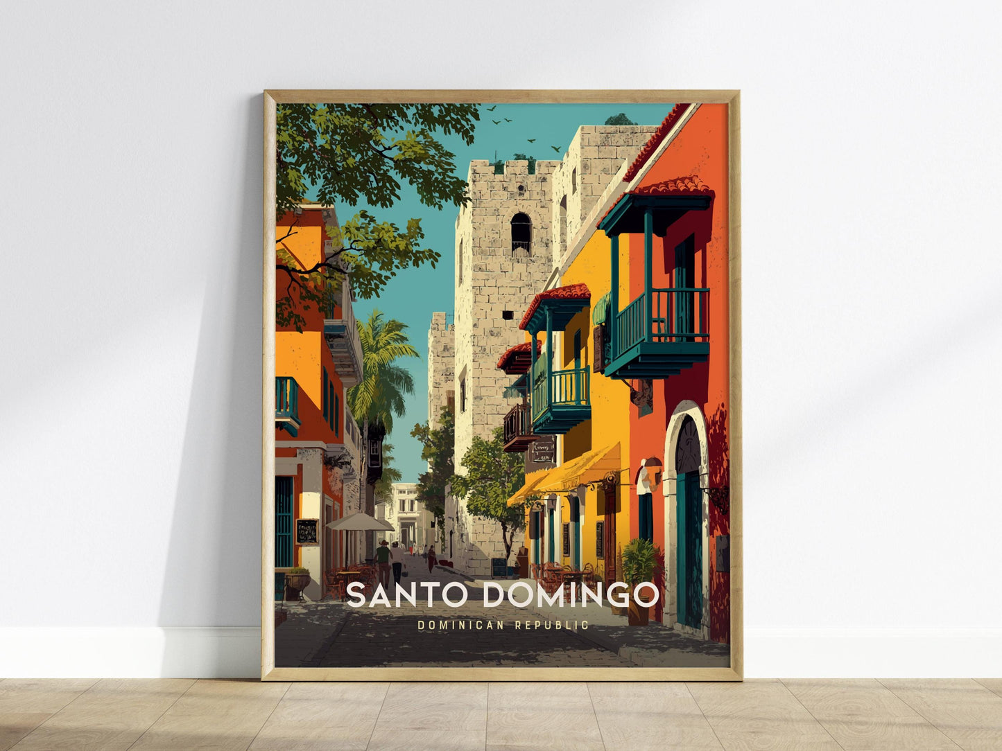 Santo Domingo Dominican Republic Caribbean Island Framed Unframed Travel Print Wall Art