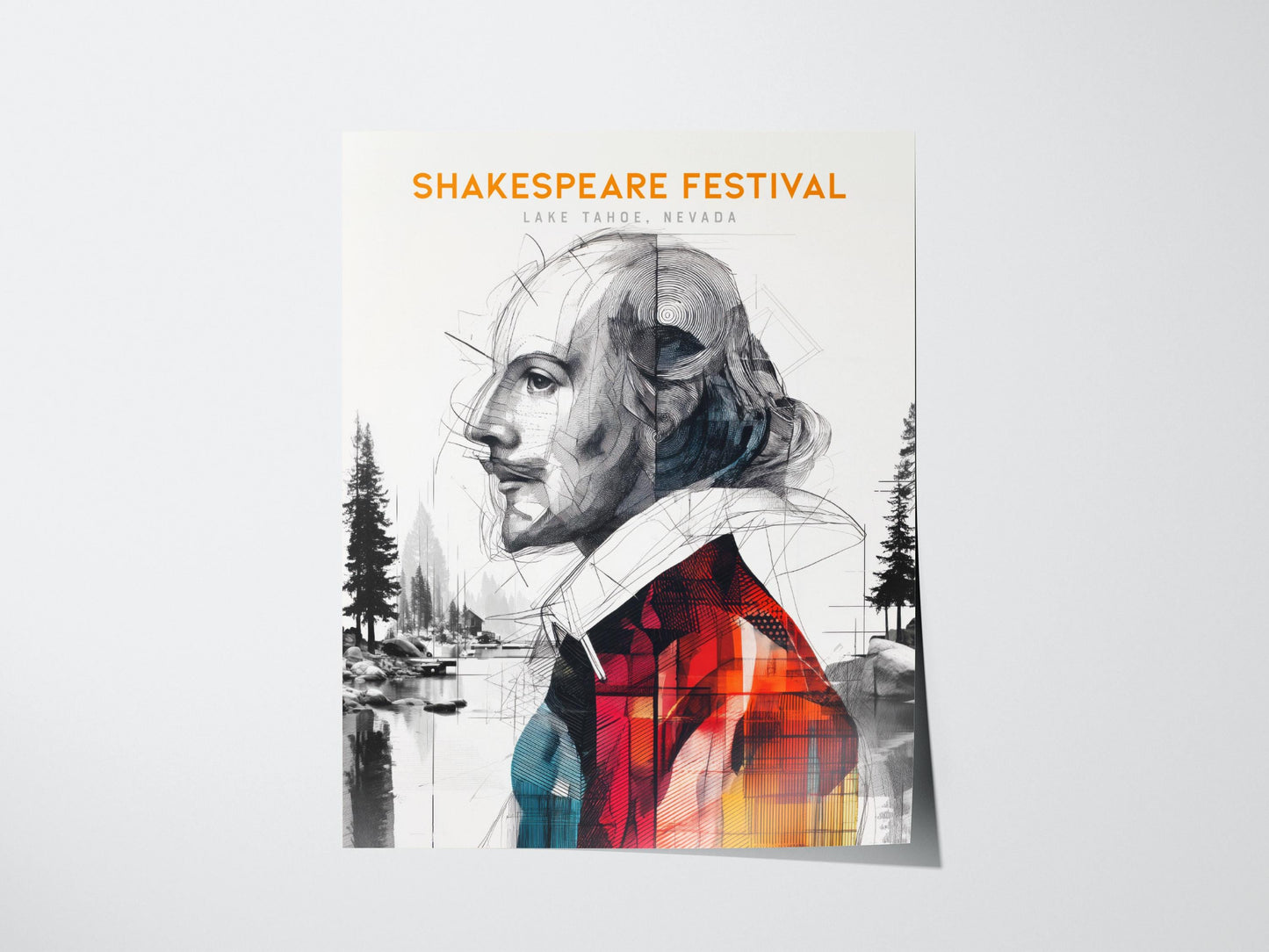 Lake Tahoe Shakespeare Festival Nevada Event Poster Wall Art