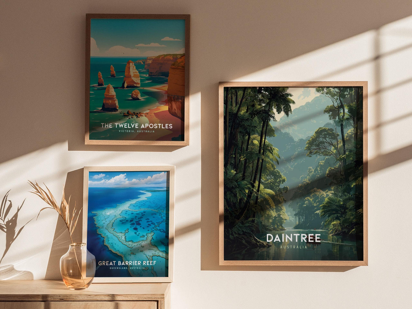 Daintree Rainforest Australia Lush Jungle Framed Unframed Tropical Travel Print Wall Art