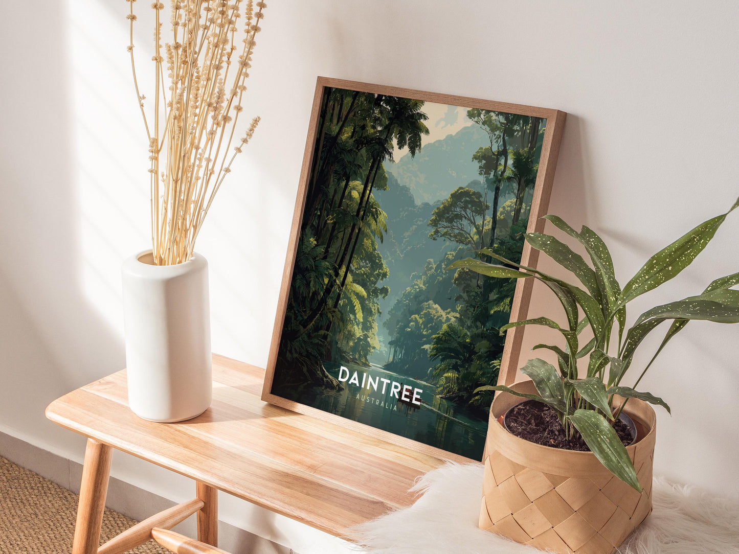 Daintree Rainforest Australia Lush Jungle Framed Unframed Tropical Travel Print Wall Art